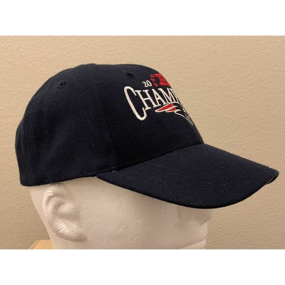 Vintage Y2K New England Patriots 2001 AFC Champions Adjustable Hat Cap - Picture 5 of 10